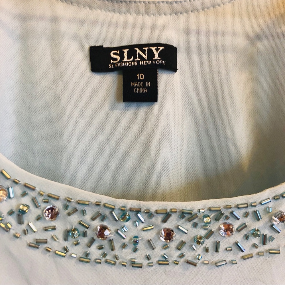 SLNY || Ruffled Tier Cocktail Dress - Picture 3 of 6